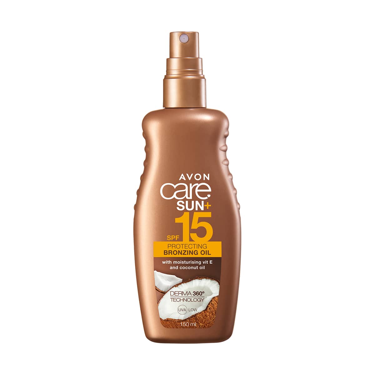 Avon Care Sun+ Hindistan Cevizi içeren Bronzlaştırıcı Yağ SPF15 150ml