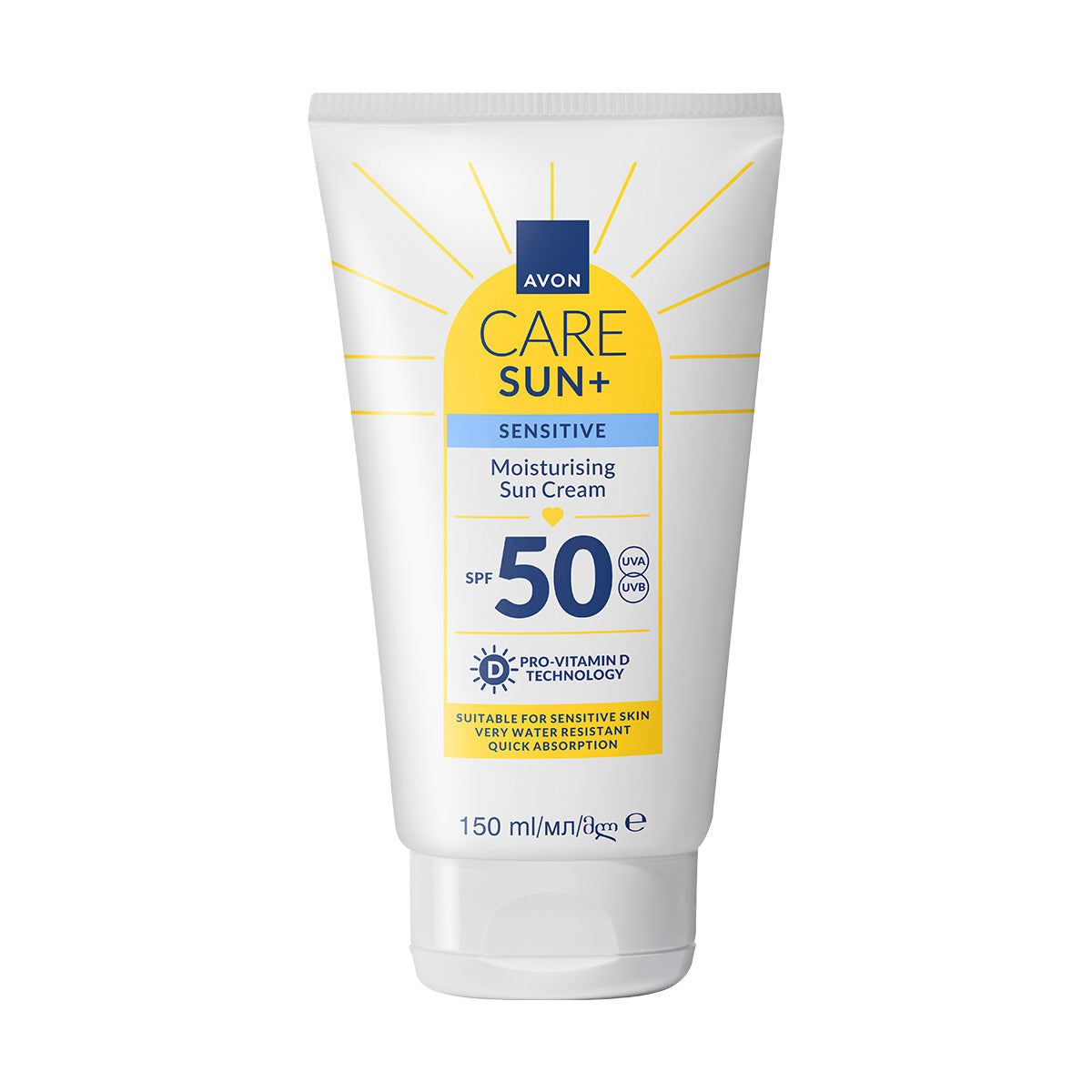Avon Care Saf ve Hassas Nemlendirici Güneş Kremi - SPF50 150ml